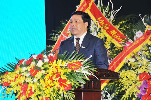 Ông Phan Văn Quý, Chủ tịch CTCP Tập đoàn Thái Bình Dương phát biểu tại buổi lễ