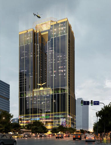 Tòa nhà Sunshine Center (Số 16, Phạm Hùng, Q.Nam Từ Liêm, Hà Nội) lấy cảm hứng từ Trump Tower - Một sản phẩm BĐS nổi tiếng của Tổng thống Mỹ Donald Trump.