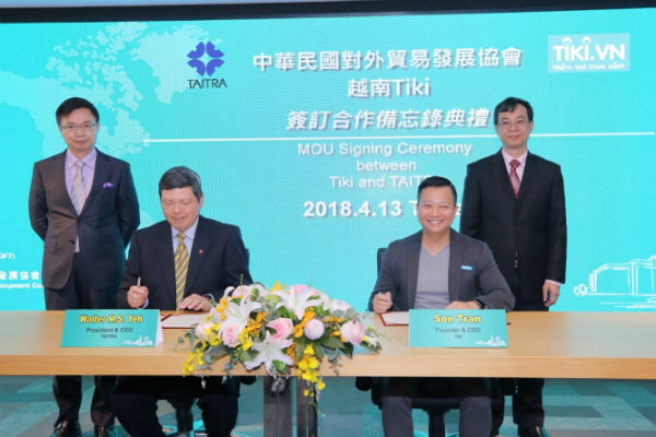 Tiki ký hợp tác với Hiệp hội Phát triển ngoại thương Đài Loan