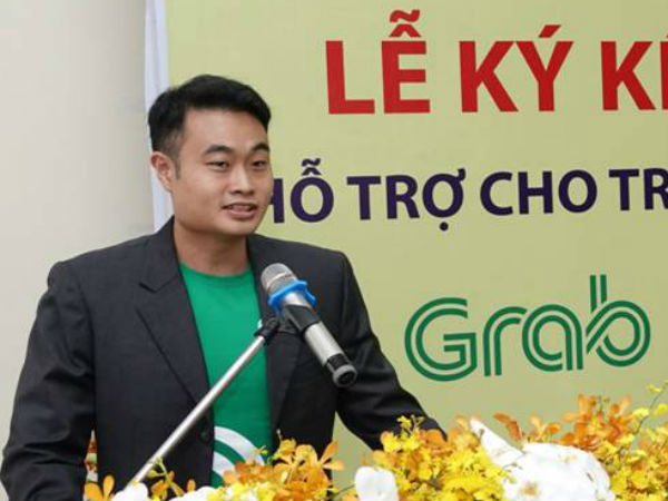 Ông Jerry Lim – Giám đốc Grab Việt Nam phát biểu tại Lễ ký kết thoả thuận tài trợ cho trẻ em có hoàn cảnh đặc biệt khó khăn