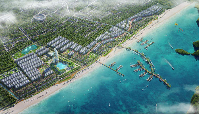 Green Dragon City sở hữu trọn tầm nhìn ra vịnh Bái Tử Long.