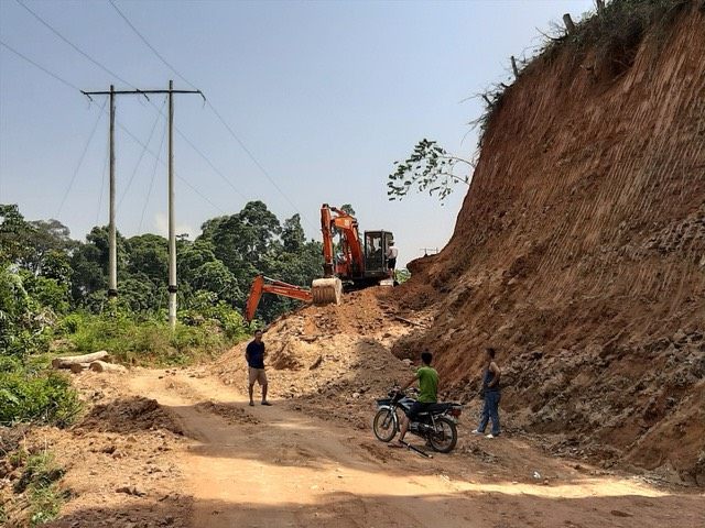 Dự án sửa chữa, nâng cấp tuyến đường từ bản Ngày đến bản Nà Đang ( huyện Lang Chánh) đang chậm tiến độ