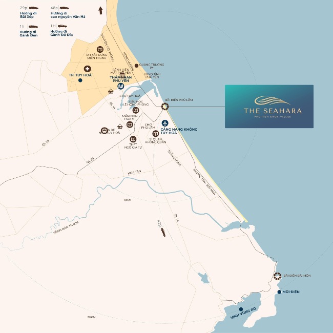 Vị trí cửa ngõ thành phố giúp The Seahara kết nối dễ dàng với các điểm lân cận cũng như các khu vực khác trên cả nước