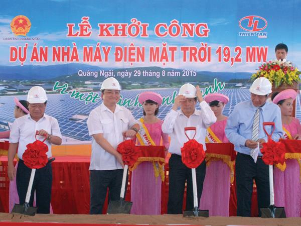 Thiên Tân Group khởi công Dự án Nhà máy điện mặt trời tại Quảng Ngãi, công suất 19,2 MW