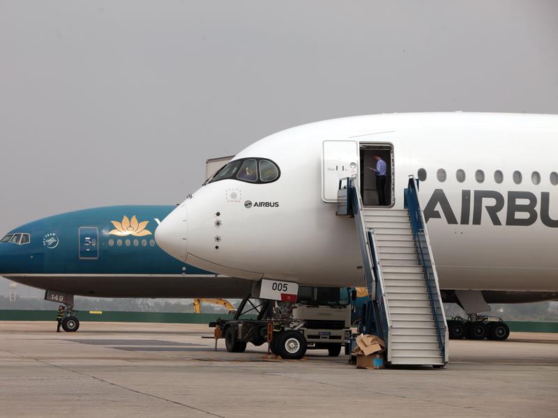 Máy bay Airbus hiện chiếm tới 70% đội tàu bay của tất cả các hãng hàng không tại Việt Nam 	ảnh: đức thanh