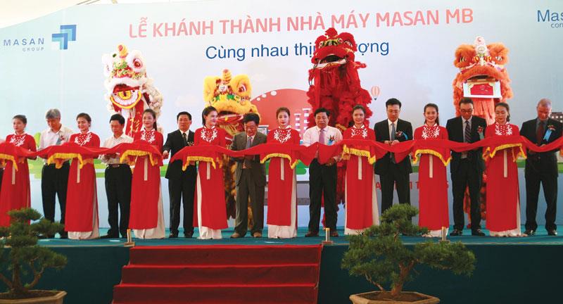 Lễ cắt băng khánh thành Nhà máy Masan MB có tổng vốn đầu tư 1.200 tỷ  đồng tại Nghệ An