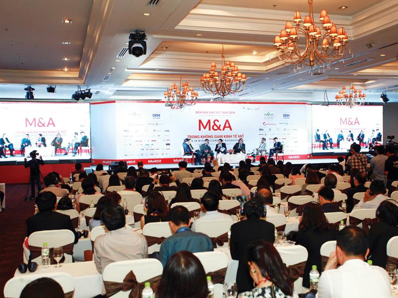 Toàn cảnh Diễn đàn M&A 2016 với sự tham gia của 20 diễn giả và 500 đại biểu đến từ các cơ quan, tổ chức, tập đoàn kinh tế...