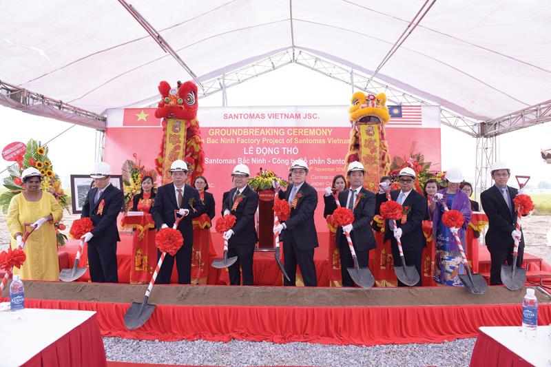 Santomas Việt Nam khởi công xây dựng nhà máy thứ 3 tại Khu công nghiệp VSIP Bắc Ninh