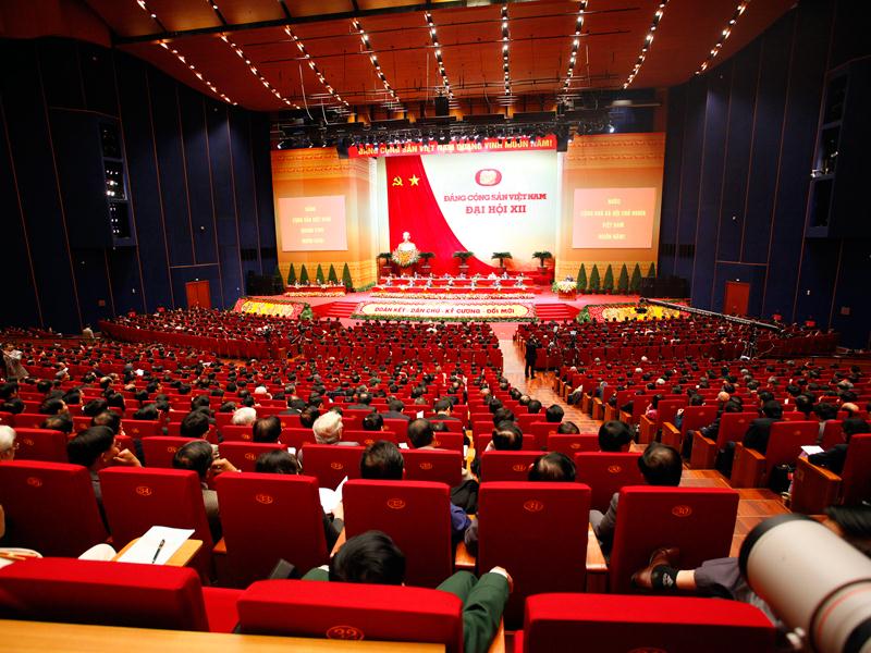 Đại hội Đại biểu toàn quốc lần thứ XII của Đảng, diễn ra trong tháng 1/2016 , đã đề ra định hướng phát triển đất nước trong giai đoạn mới. Ảnh: Đức Thanh