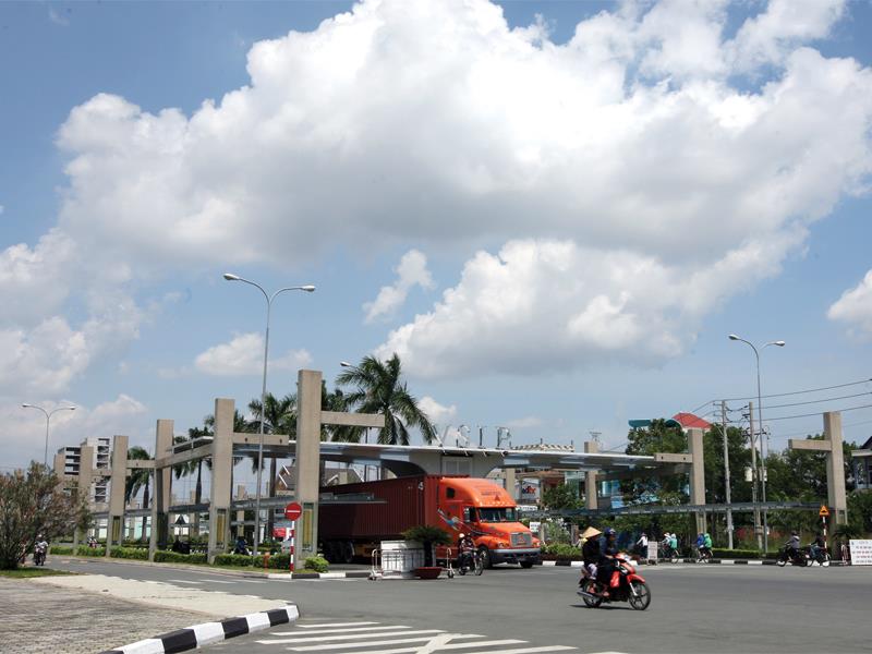 KCN Việt Nam - Singapore (VSIP) đầu tiên được xây dựng tại tỉnh Bình Dương. Ảnh: Đức Thanh