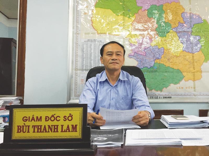 Ông Bùi Thanh Lam, Giám đốc Sở Tài nguyên và Môi trường tỉnh Đắk Lắk.