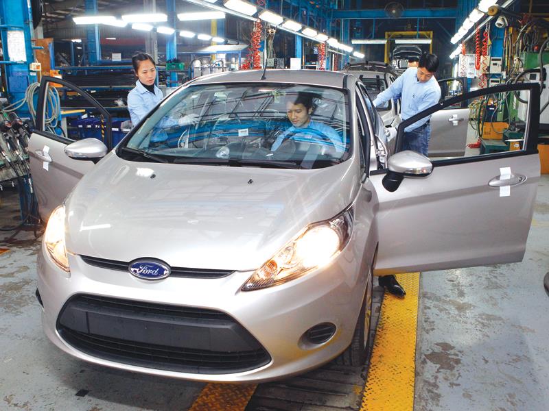 Nhà máy lắp ráp ô tô của Công ty TNHH Ford Việt Nam tại Hải Dương.