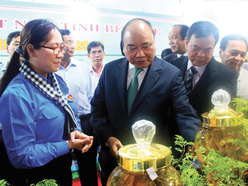 Ngày hội “Bến Tre - Đồng khởi khởi nghiệp” vinh dự đón Thủ tướng Chính phủ Nguyễn Xuân Phúc đến dự.