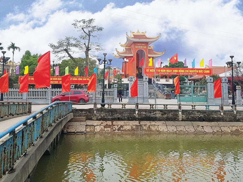 Khu lưu niệm Nguyễn Đức Cảnh tại thị trấn Diêm Điền, huyện Thái Thụy, tỉnh Thái Bình.