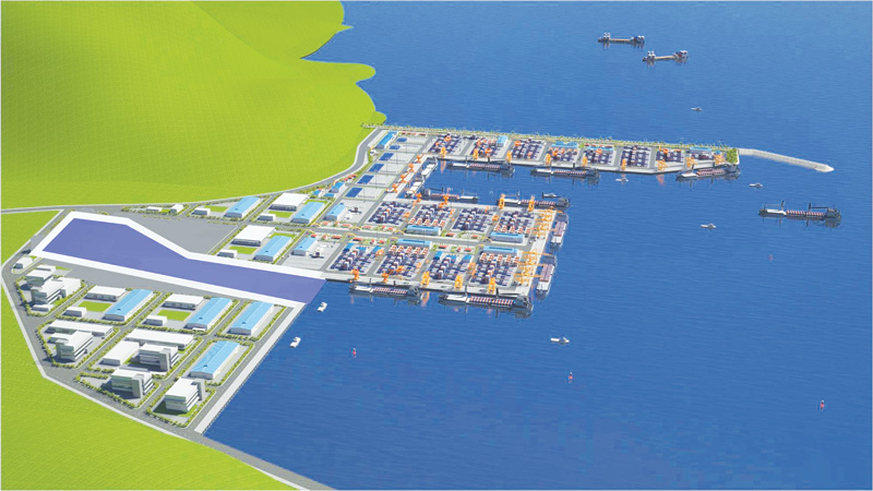 Mô hình Dự án Xây dựng cảng Liên Chiểu - TP. Đà Nẵng.