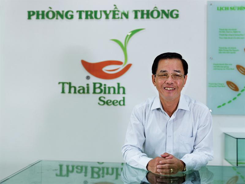 Ông Trần Mạnh Báo, Chủ tịch HĐQT, Tổng giám đốc Công ty cổ phần Tổng công ty Giống cây trồng Thái Bình.