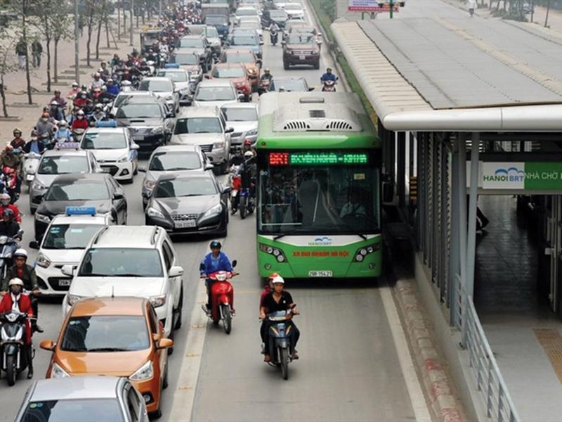 Hợp phần Xe buýt nhanh BRT đã lọt vào “tầm ngắm” của Thanh tra Chính phủ. Ảnh: Đức Thanh