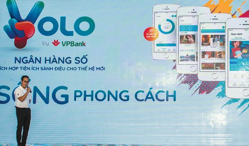 Ngân hàng số Yolo của VPBank nhắm vào giới trẻ.