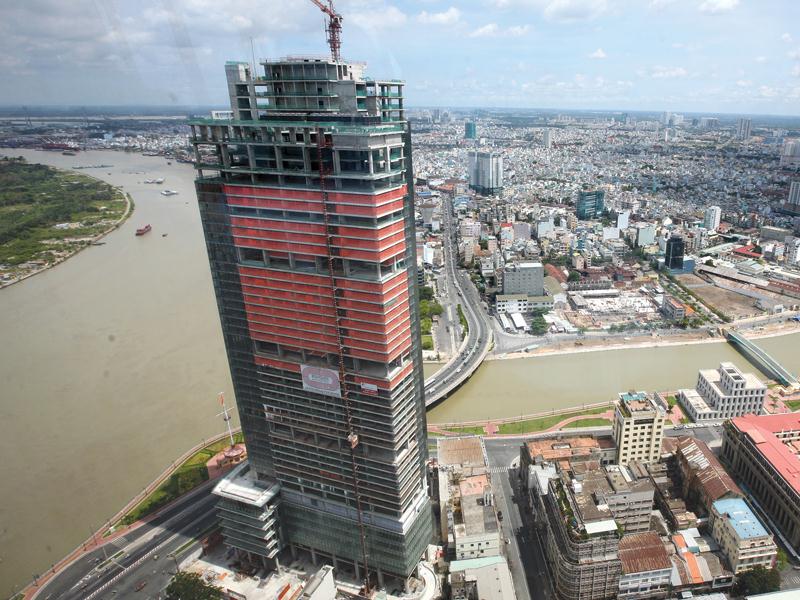 Sài Gòn One Tower (TP.HCM) là Dự án bị thu giữ để xử lý nợ xấu. Ảnh: Đức Thanh
