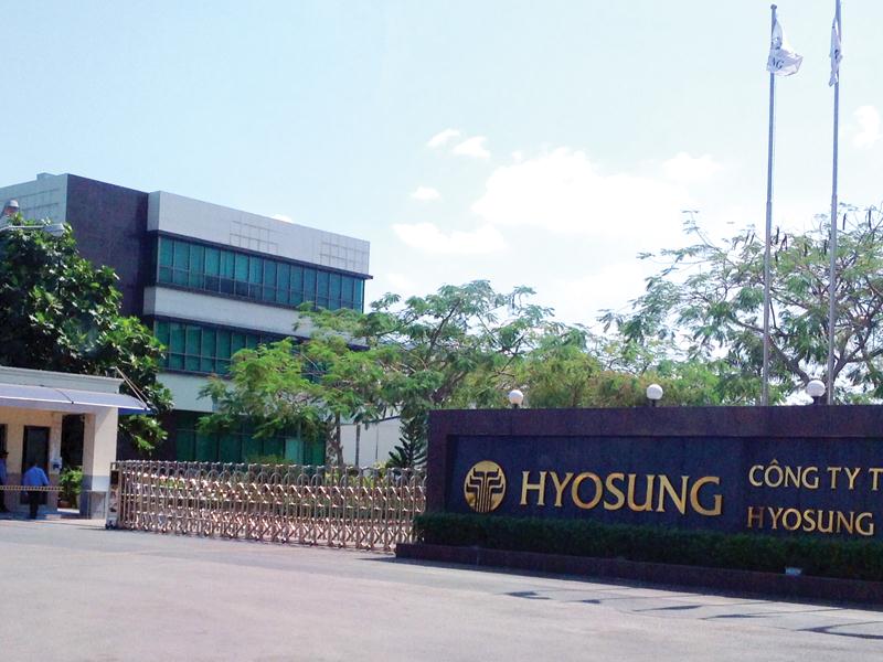 Đến nay, Hyosung đã đầu tư 9 Dự án tại Việt Nam. Trong ảnh: Công ty TNHH Hyosung Đồng Nai