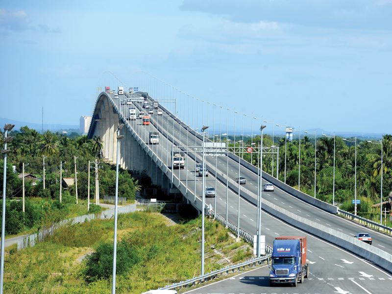 Cầu Long Thành trên tuyến cao tốc TP.HCM - Long Thành - Dầu Giây do VEC đầu tư.