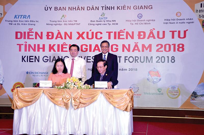 Năm 2018, Trung tâm Xúc tiến đầu tư, thương mại và du lịch Kiên Giang đã tham mưu UBND tỉnh Kiên Giang tổ chức thành công 2 diễn đàn xúc tiến đầu tư.