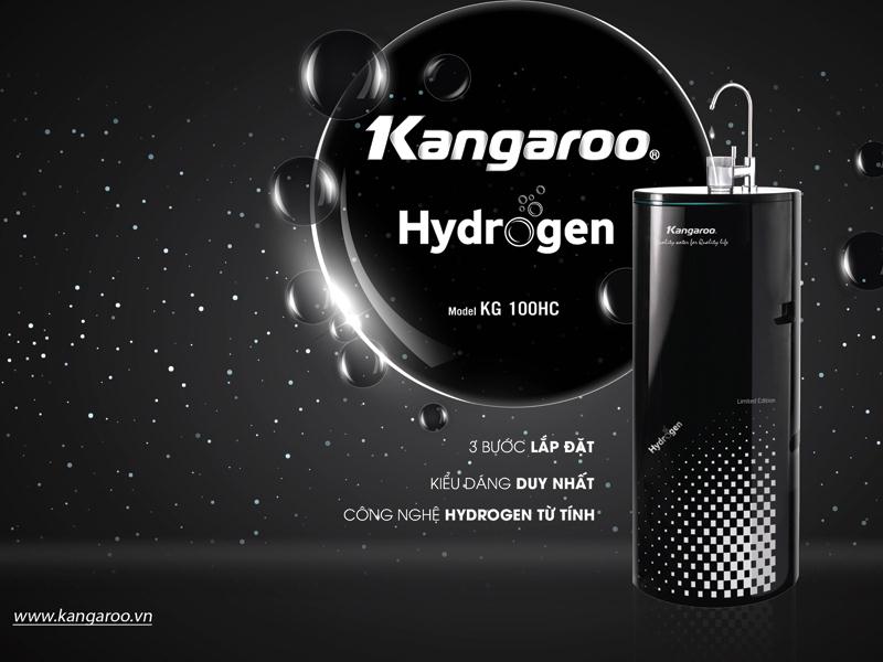 Thiết kế khác biệt của máy lọc nước Kangaroo hydrogen.