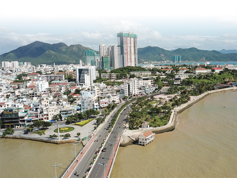 Năm du lịch Quốc gia 2019 được tổ chức tại Khánh Hòa, là cơ hội để địa phương cải thiện chất lượng dịch vụ, tăng cường đầu tư cơ sở vật chất, hạ tầng. Trong ảnh: Một góc TP. Nha Trang.