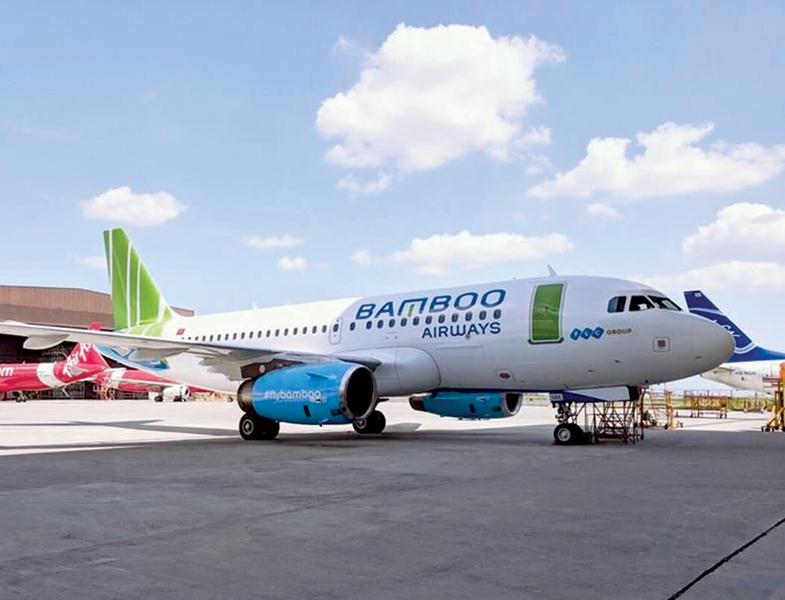 Những công ty hàng không mới đang đi theo mô hình kinh doanh bay thuê chuyến charter. Trong ảnh: Hãng hàng không Bamboo Airway.