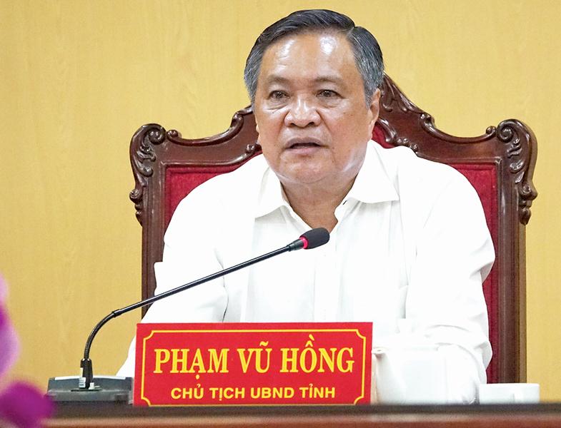Ông Phạm Vũ Hồng, Chủ tịch UBND tỉnh Kiên Giang