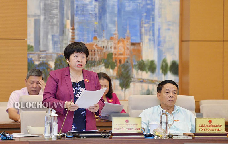 Bà Nguyễn Thúy Anh giải trình, tiếp thu Bộ luật Lao động.