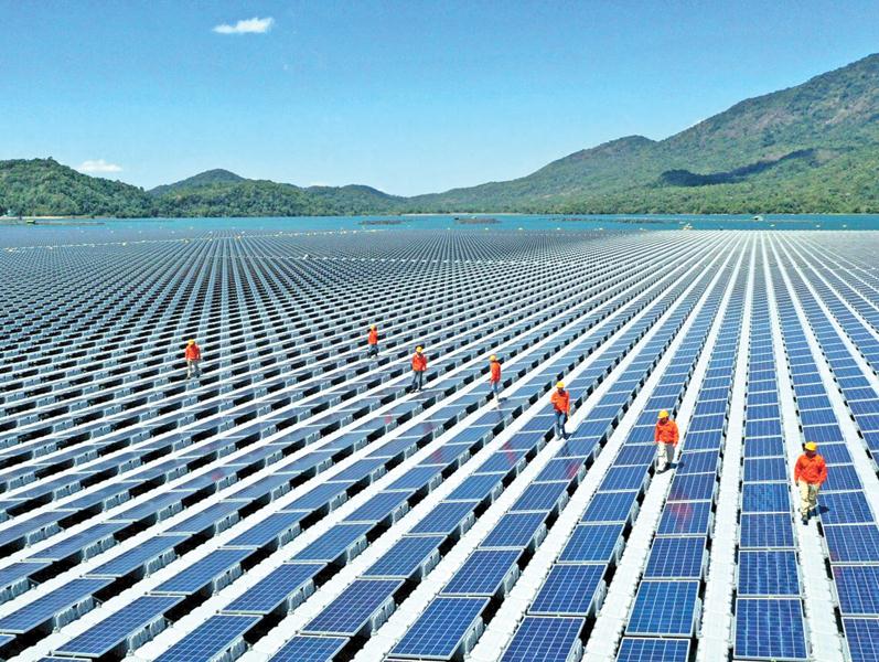 Nhà máy Điện mặt trời nổi Đa Mi đã hòa lưới thành công từ ngày 13/5. Ảnh: Thanh Hương