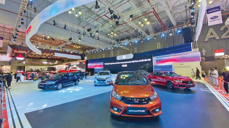 Những mẫu xe danh tiếng và uy tín của Honda toàn cầu được trưng bày tại Vietnam Motor Show 2019.
