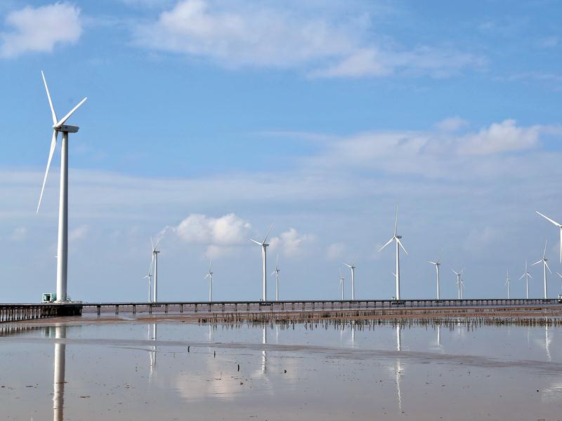 Các nhà đầu tư điện gió đang gấp rút hoàn thành Dự án để hưởng mức giá điện ưu đãi.
