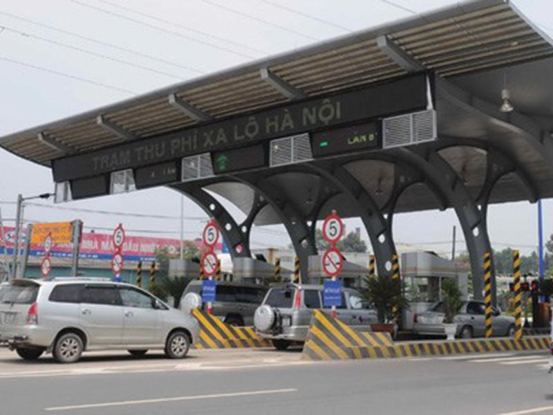 Trạm thu phí xa lộ Hà Nội do CII xây dựng.