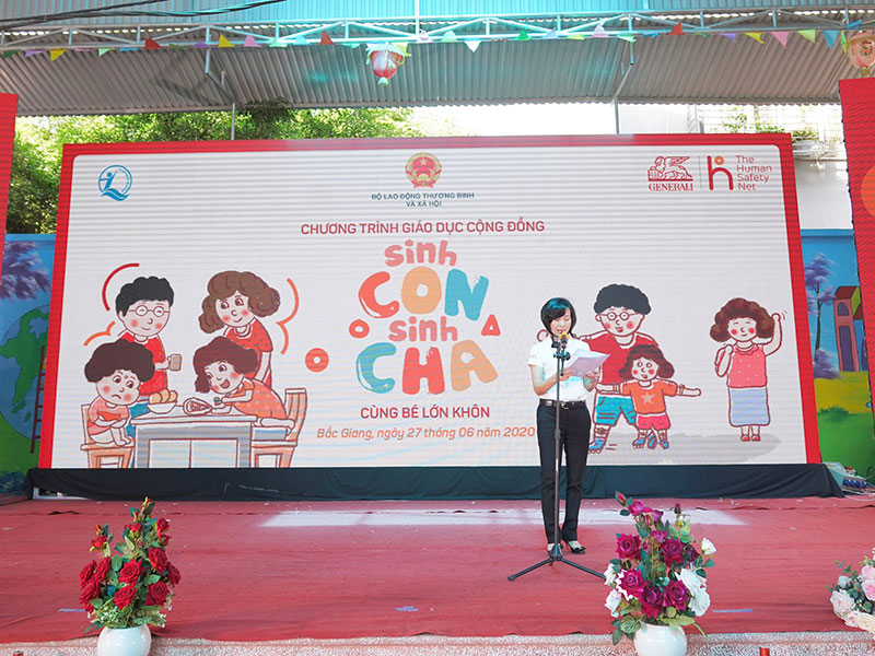 Bà Tina Nguyễn, Tổng Giám đốc Generali Việt Nam, phát biểu tại chương trình và chia sẻ về việc hiện thực hóa sứ mệnh trở thành “Người bạn Trọn đời” của Generali đối với hàng triệu gia đình Việt.