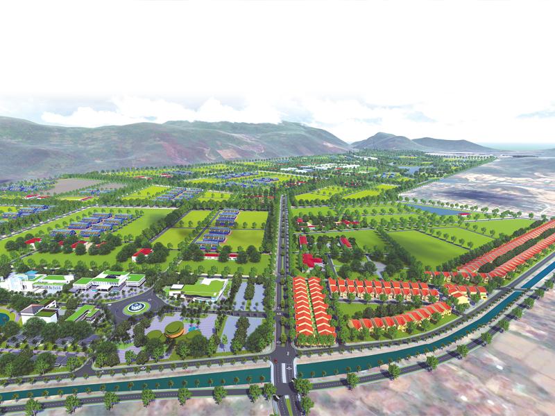 Phối cảnh Khu Nông nghiệp Công nghệ cao Phú Yên - một trong 10 khu thực hiện chức năng kết nối, liên kết vùng trong chuỗi phát triển nông nghiệp của khu vực.