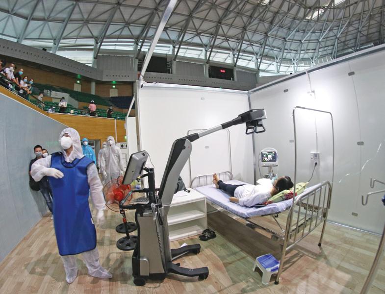 Bệnh viện dã chiến được đặt tại Cung Thể thao Tiên Sơn (TP. Đà Nẵng)