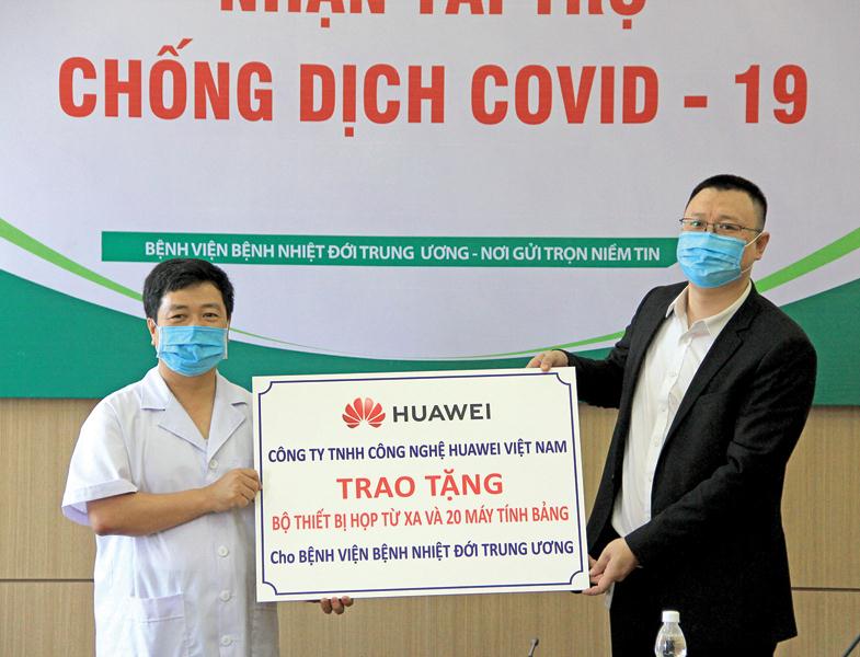 Huawei Việt Nam chung tay phòng chống đại dịch Covid-19.