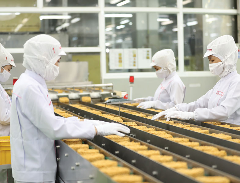 Nhiều nhà đầu tư cho biết sẽ xem xét mở rộng chuỗi cung ứng tại Việt Nam. Trong ảnh: Nhà máy của Acecook Việt Nam.