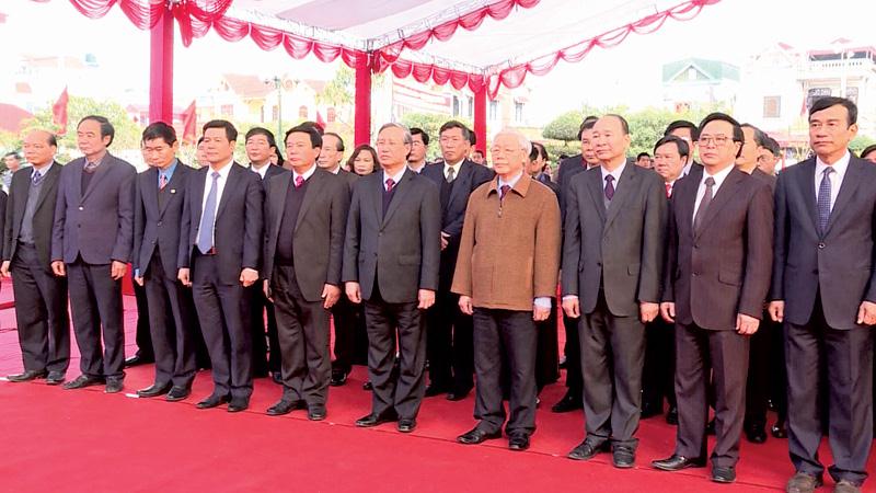 Tháng 2/2018, Tổng Bí thư Nguyễn Phú Trọng cùng các đồng chí lãnh đạo Trung ương, lãnh đạo tỉnh Thái Bình dâng hương tại Nhà lưu niệm đồng chí Nguyễn Đức Cảnh.