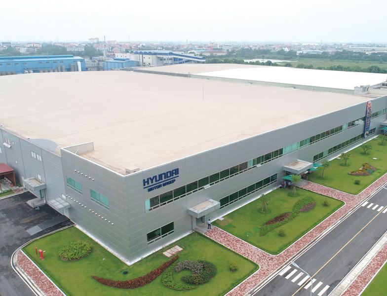 Công ty TNHH Hyundai Kefico Việt Nam tại Khu công nghiệp Đại An (Hải Dương), chuyên sản xuất linh kiện điện tử thông minh cho ô tô. Ảnh: Dũng Minh