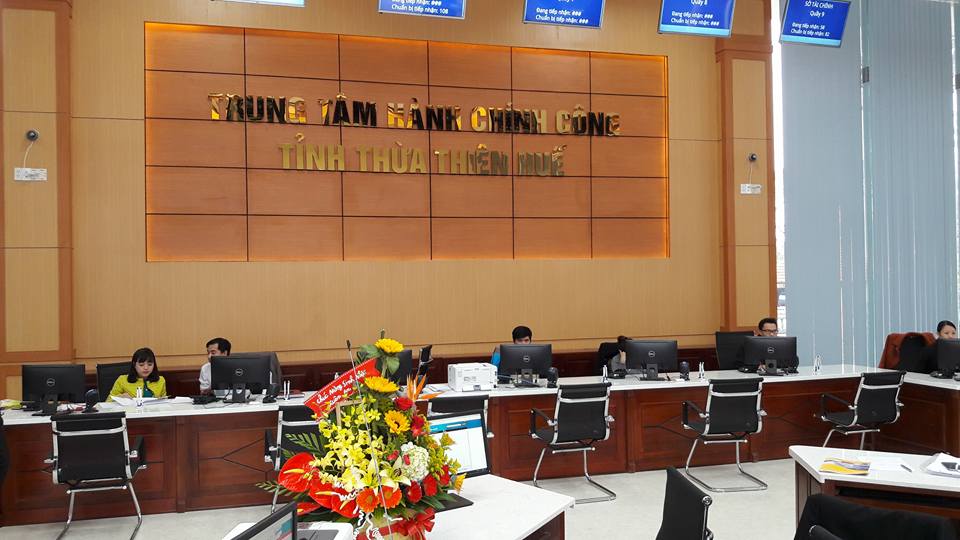 Trung tâm hành chính công tỉnh Thừa Thiên Huế Ảnh: Thúc Nhân