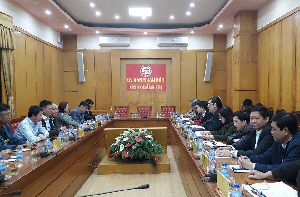 Đoàn công tác Bộ KH&ĐT cùng liên danh các nhà đầu tư quốc tế làm việc với lãnh đạo tỉnh Quảng Trị