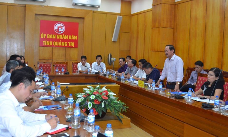Phó chủ tịch UBND tỉnh Quảng Trị Nguyễn Quân Chính đánh giá cao đề án của Vietin Bank.