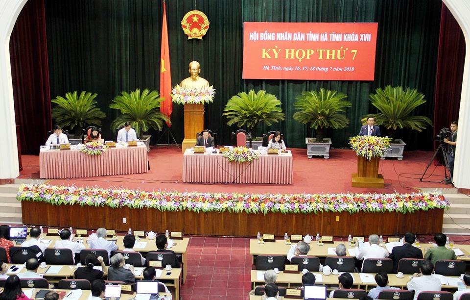 Kỳ họp thứ 7 HĐND tỉnh Hà Tĩnh Khóa XVII.