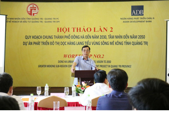 Chủ tịch UBND tỉnh Quảng Trị Nguyễn Đức Chính phát biểu tại Hội thảo