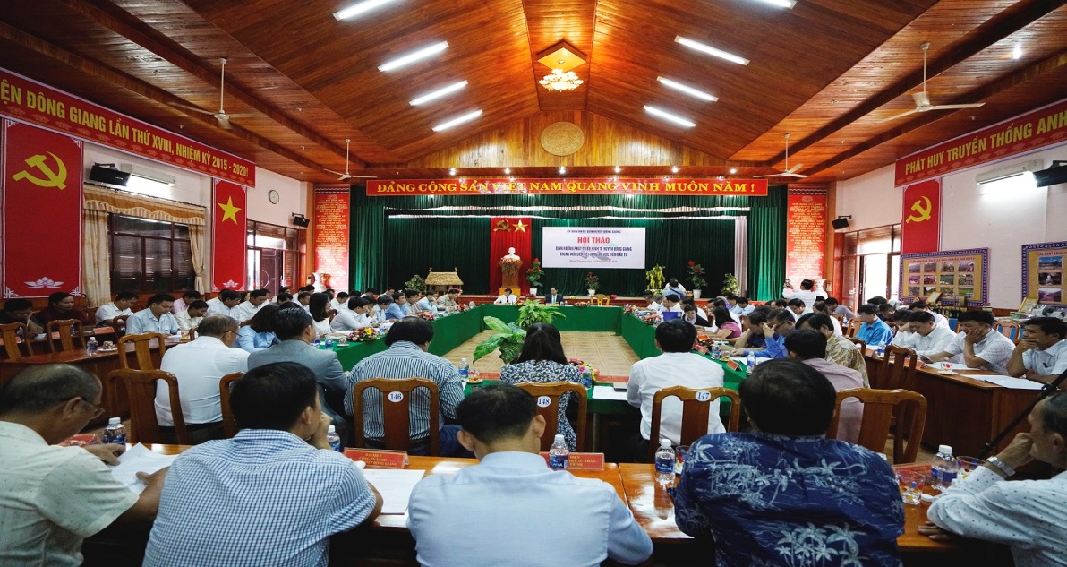 Hội thảo có sự tham dự của Phó chủ tịch UBND tỉnh Quảng Nam Lê Trí Thanh cùng đông đảo nhà đầu tư.
