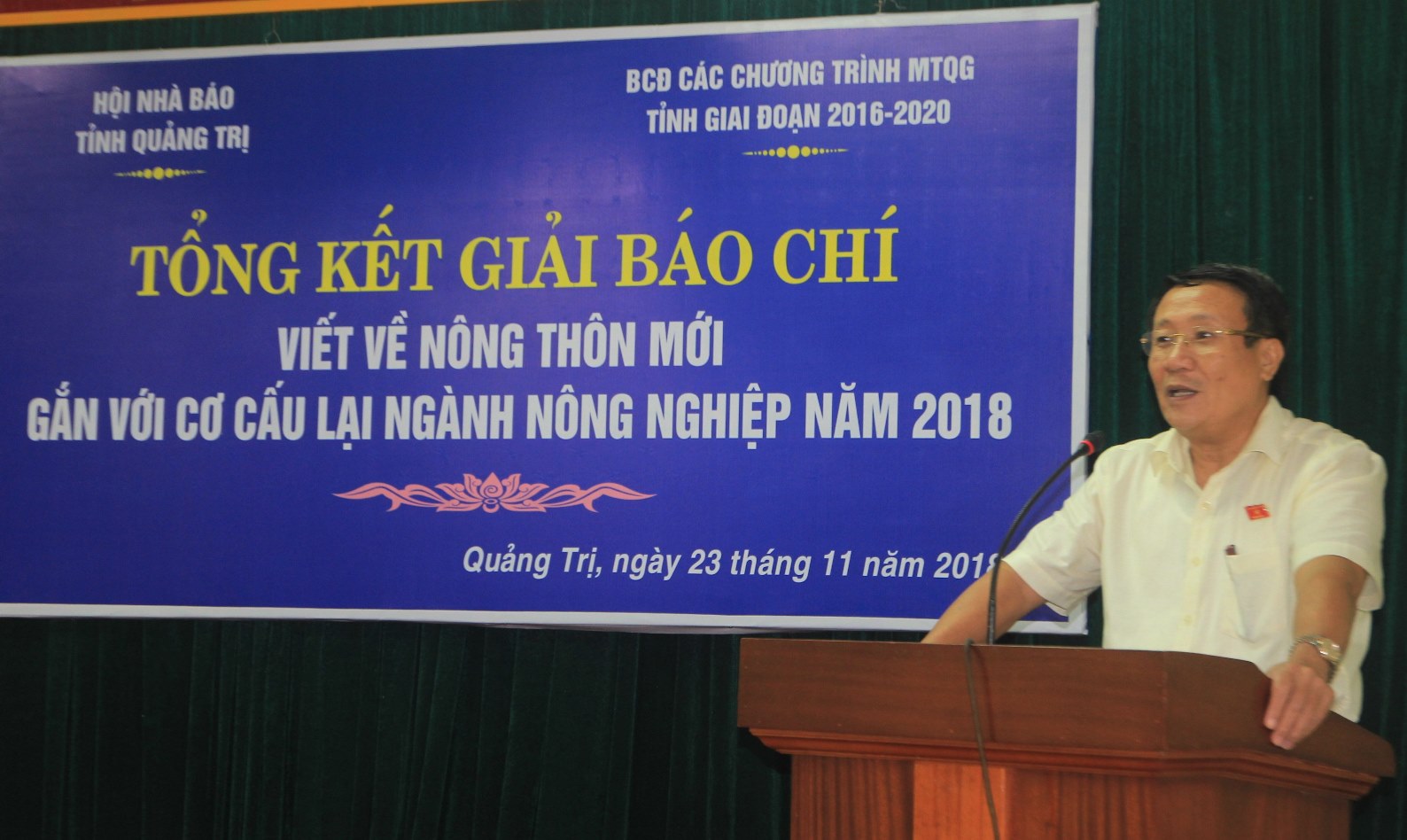 Phó Chủ tịch UBND tỉnh Quảng Trị Hà Sỹ Đồng phát biểu tại buổi lễ