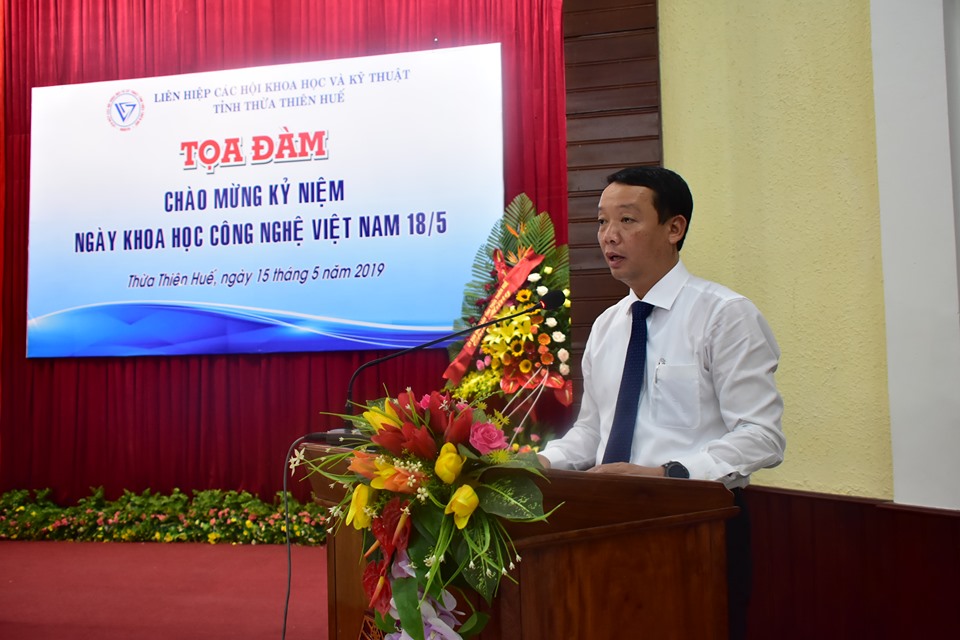 Phó chủ tịch UBND tỉnh Thừa Thiên Huế Phan Thiên Định phát biểu tại buổi Tọa đàm